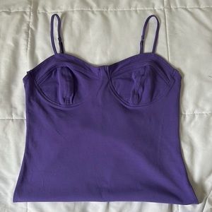 Purple bodysuit , never worn, size medium
